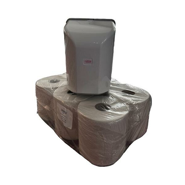 Lorito Papierrollenspender inkl. 6x Handtuchpapierrollen...