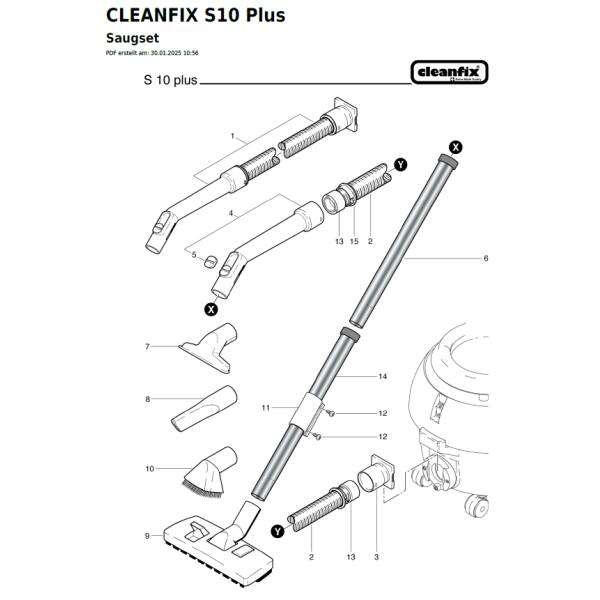 Gleitklemme für Cleanfix S 10 Plus