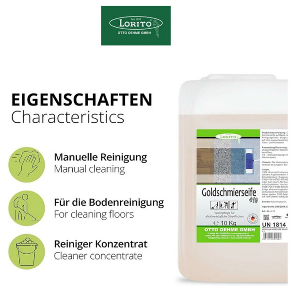 Lorito Goldschmierseife 419 Schmierseife rückfettend...