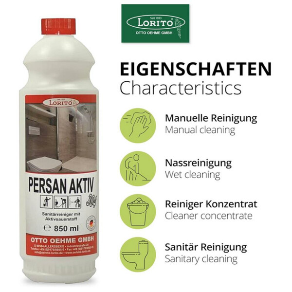 Lorito Persan 304 Sanitärreiniger Kalklöser Kalkentferner mit Aktivsauerstoff