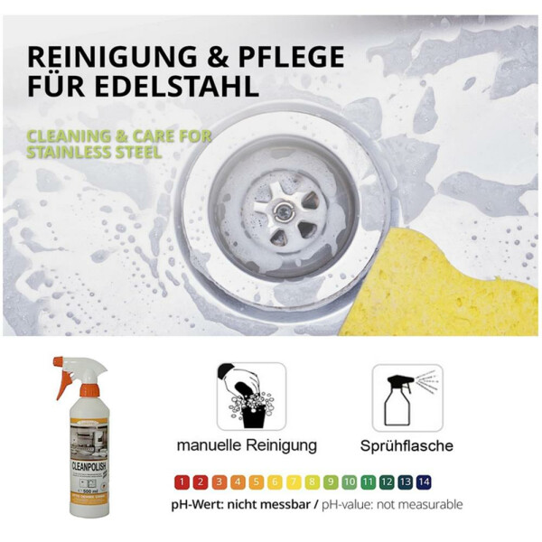 Clean Polish Cleanpolish 333 Edelstahlpflege 0,5 Liter