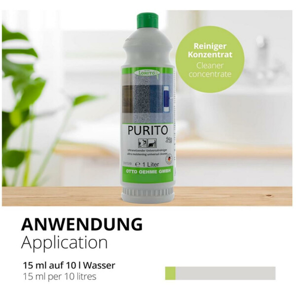 Wischpflege Purito 219 Polyurethan-Reiniger Vinyl-Reiniger 1 Liter