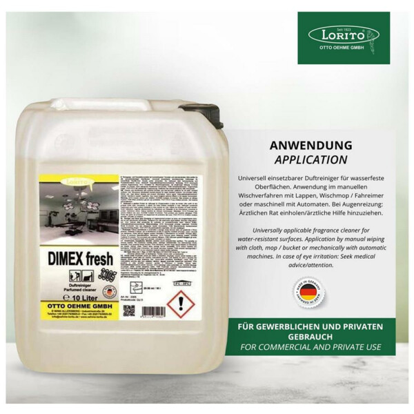 Lorito Dimex fresh 3305 10 Liter Duftreiniger Bodenreiniger Hygienereiniger