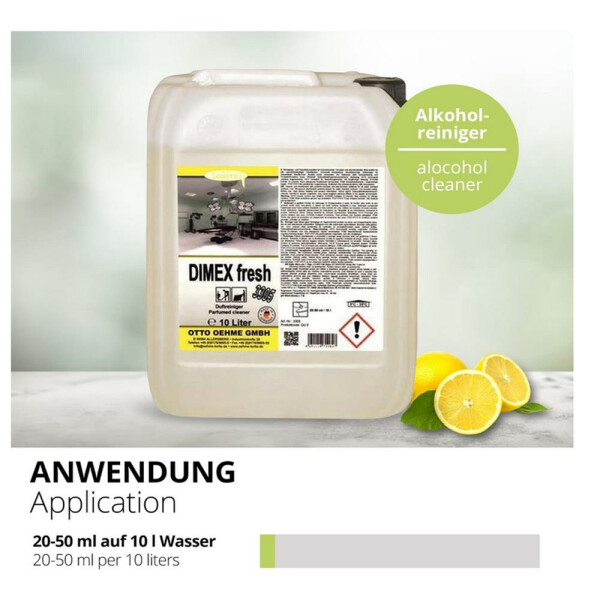 Lorito Dimex fresh 3305 10 Liter Duftreiniger Bodenreiniger Hygienereiniger