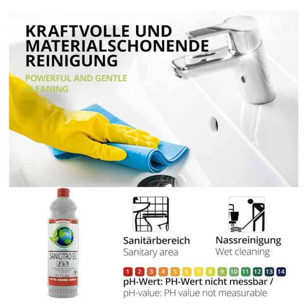 Sanitärreiniger Sanicitro 521 EU-Ecolabel (Blume) 1 Liter
