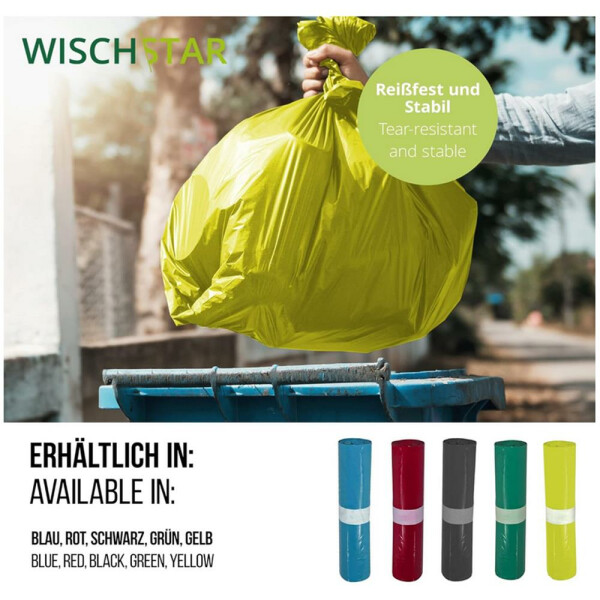 Müllsack Müllbeutel BRILLANT A, 120 l, gelb