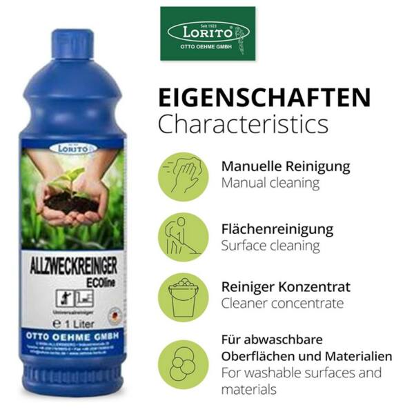 Lorito Allzweckreiniger Ecoline kennzeichnungsfreier Allround-Reiniger