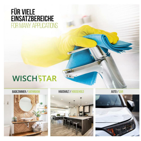 Wisch-Star Microfasertuch Frottee Mikrofasertuch rot