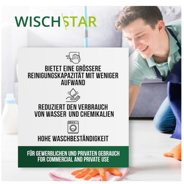 Wisch-Star Microfasertuch Frottee Mikrofasertuch rot