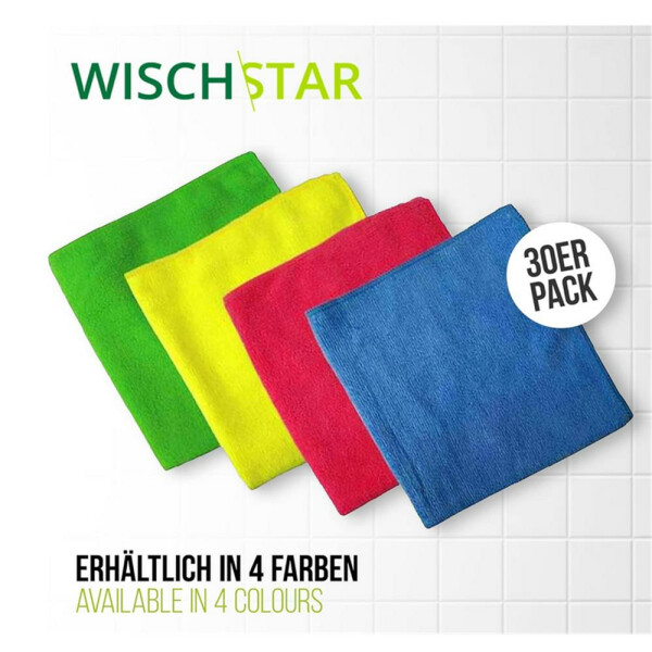 Wisch-Star Microfasertuch Frottee Mikrofasertuch rot