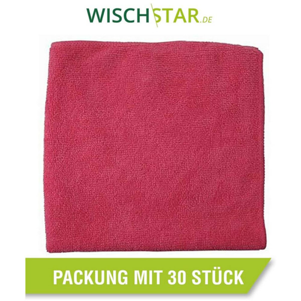 Wisch-Star Microfasertuch Frottee Mikrofasertuch rot