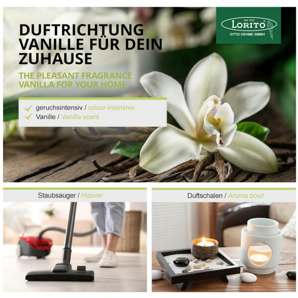 Lorol Duftgranulat Vanille 34 g - 200 ml Staubsaugerduft Raumduft