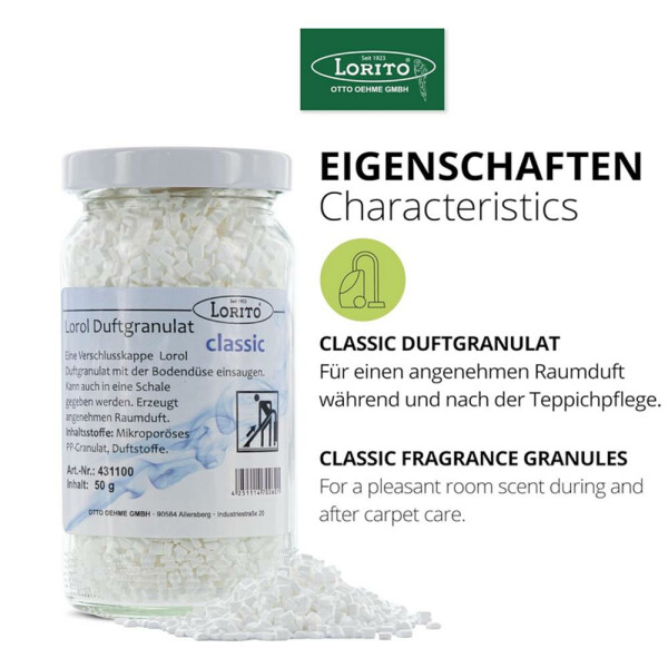 Lorol Duftgranulat Classic 50 g - 200 ml Staubsaugerduft Raumduft