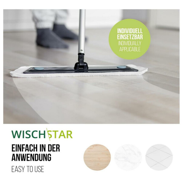 Wisch-Star Microfasermopp Chenille "Calito" Mikrofasermopp Wischmopp blau 40 cm