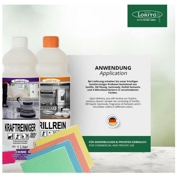 Küchenreinigungsmittel- Set Gastro-Probeset 16-teilig