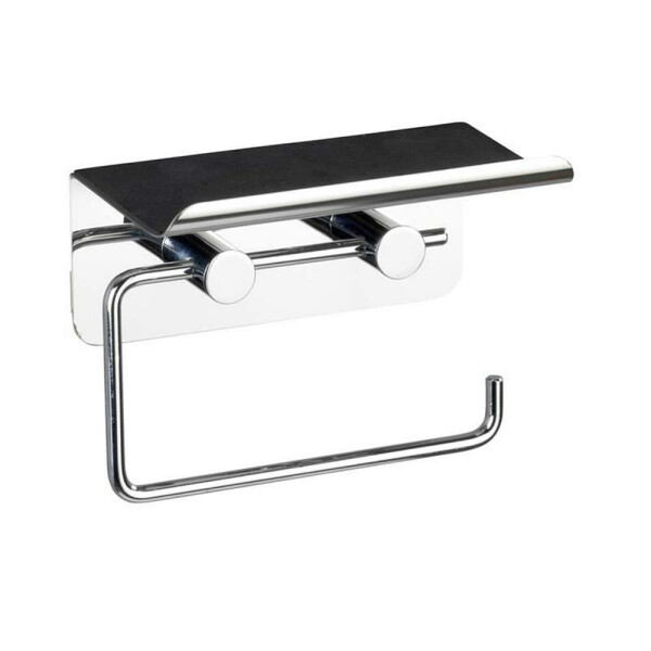 Wenko WC Toilettenpapierhalter mit Handy Ablage aus...