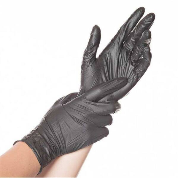 Einmalhandschuhe, Nitril Safelight schwarz, 100er Box