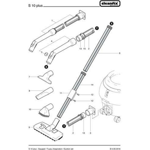 Luftregler für Cleanfix S10 Plus weiß