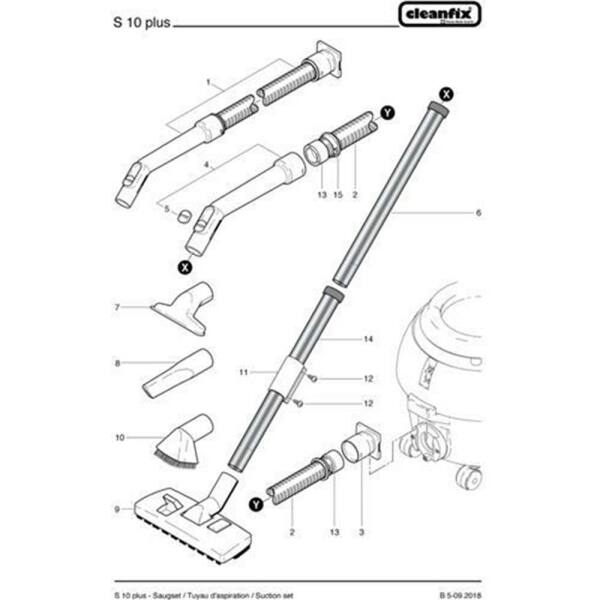 Luftregler für Cleanfix S10 Plus weiß