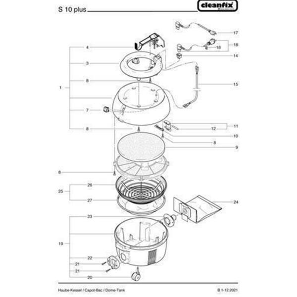 Filterkorb für Cleanfix S10