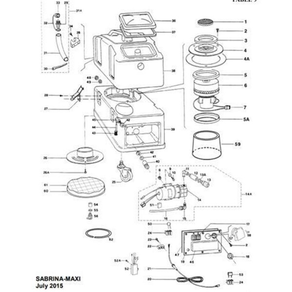 Motor für Sprühextraktionsgerät