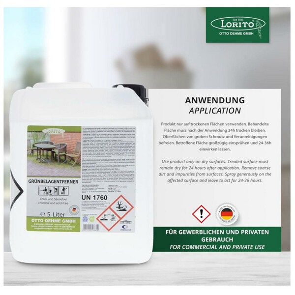 Grünbelagentferner 5 Liter HOCHKONZENTRAT chlorfrei