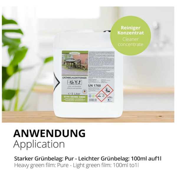 Grünbelagentferner 5 Liter HOCHKONZENTRAT chlorfrei