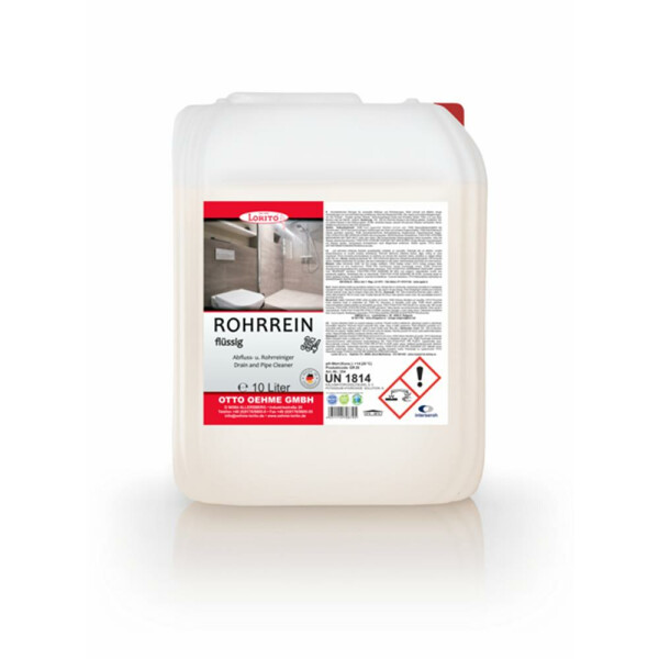 Lorito Rohrrein 354 10 L flüssig Abflussreiniger Rohrreiniger Rohreinigungsmittel